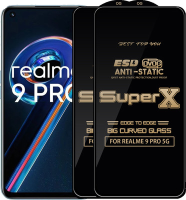 Qyist Edge To Edge Tempered Glass for REALME 9 PRO 5G(Pack of 2)