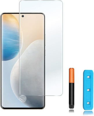 Donald Edge To Edge Tempered Glass for Vivo X70 Pro+ [ Transparent UV Glass not coloured ](Pack of 1)