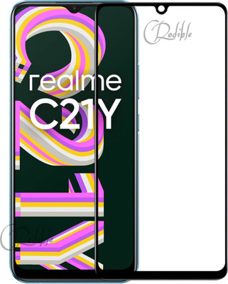 CRodible Edge To Edge Tempered Glass for Realme C21Y(Pack of 1)