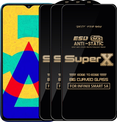 Qyist Edge To Edge Tempered Glass for INFINIX SMART 5A(Pack of 3)