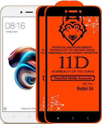 CRodible Edge To Edge Tempered Glass for Mi Redmi 5A(Pack of 2)