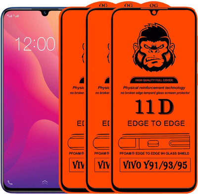 Xester Edge To Edge Tempered Glass for VIVO Y93(Pack of 3)