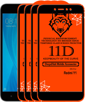 CRodible Edge To Edge Tempered Glass for Mi Redmi Y1(Pack of 4)