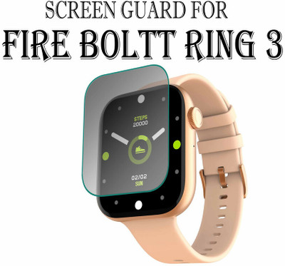 hirdesh Edge To Edge Screen Guard for Fire-Boltt Ring 3 1.8 INCH(Pack of 1)