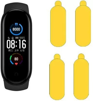 siglaciz Tempered Glass Guard for Y-4 Mi band 5 ( Pack 4 )(Pack of 4)