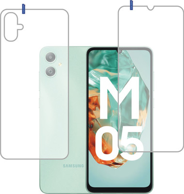 Screen Protector Front and Back Tempered Glass for SAMSUNG GALAXY M05(Pack of 2)