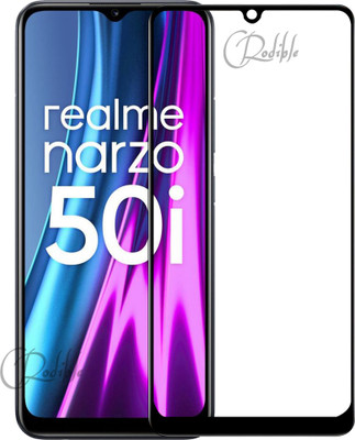 CRodible Edge To Edge Tempered Glass for Realme Narzo 50i(Pack of 1)