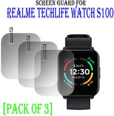YCHROZE Impossible Screen Guard for Realme Techlife Watch S100(Pack of 3)