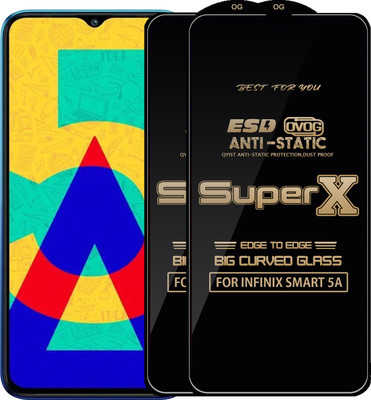 Qyist Edge To Edge Tempered Glass for INFINIX SMART 5A(Pack of 2)