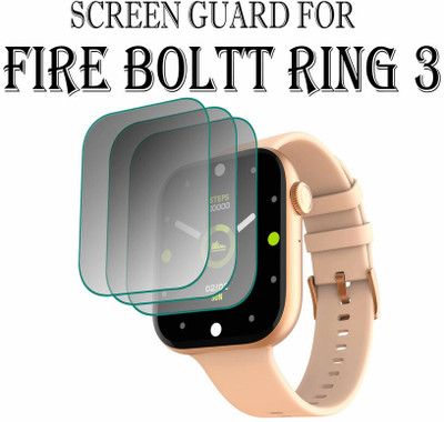 YCHROZE Edge To Edge Screen Guard for Fire-Boltt Ring 3 1.8 INCH(Pack of 3)