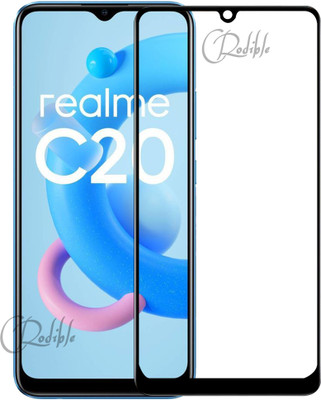 CRodible Edge To Edge Tempered Glass for Realme C20(Pack of 1)