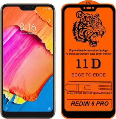 Xester Edge To Edge Tempered Glass for Mi Redmi 6 pro(Pack of 1)