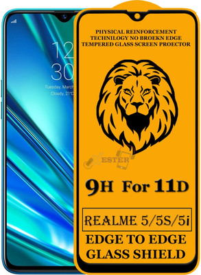 Xester Edge To Edge Tempered Glass for Realme 5s(Pack of 1)
