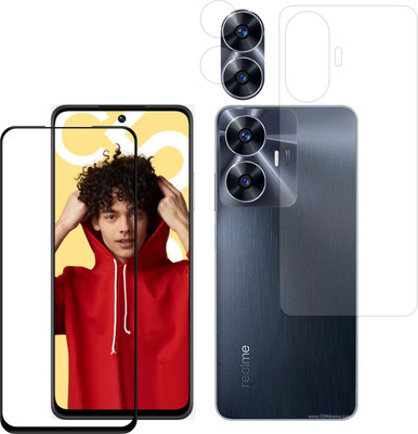 Ten To 11 Front & Back Camera Lens Glass Protector for Realme C55, Front and Back Tempered Glass for Realme C55(Pack of: 3)