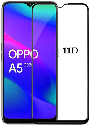 HESOFY Edge To Edge Tempered Glass for OPPO A5 2020(Pack of 1)