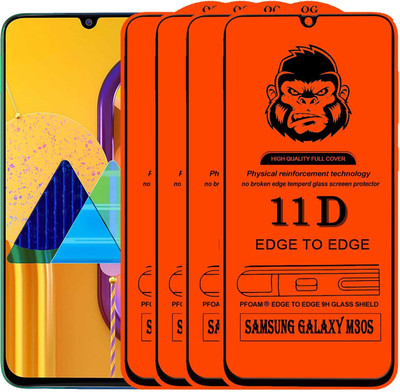 Xester Edge To Edge Tempered Glass for SAMSUNG GALAXY M30S(Pack of 4)