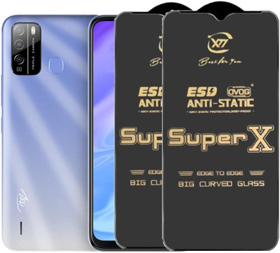SM Styles Edge To Edge Tempered Glass for Itel S17(Pack of 1)