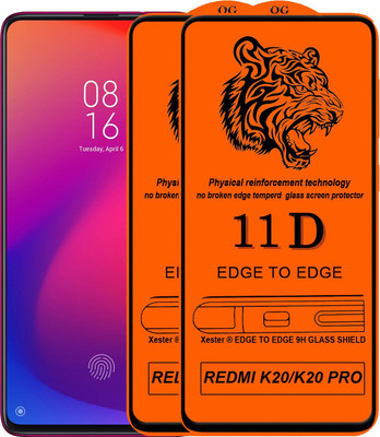 Xester Edge To Edge Tempered Glass for Mi K20 Pro(Pack of 2)