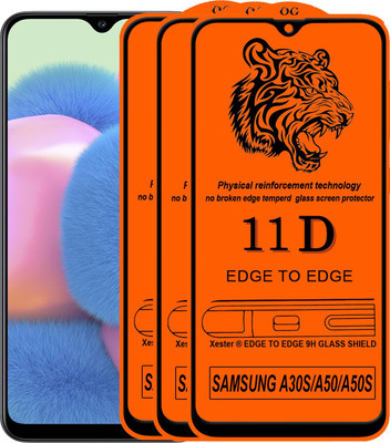 Xester Edge To Edge Tempered Glass for Samsung Galaxy A50(Pack of 3)