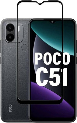 My Swag Edge To Edge Tempered Glass for Poco C51(Pack of 1)