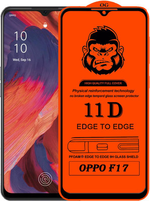 Xester Edge To Edge Tempered Glass for OPPO F17(Pack of 1)