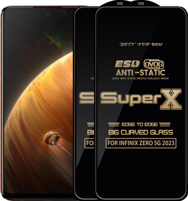 Qyist Edge To Edge Tempered Glass for INFINIX ZERO 5G 2023(Pack of 2)