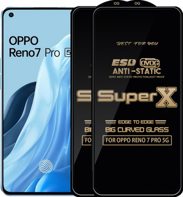 Qyist Edge To Edge Tempered Glass for OPPO RENO 7 PRO 5G(Pack of 2)