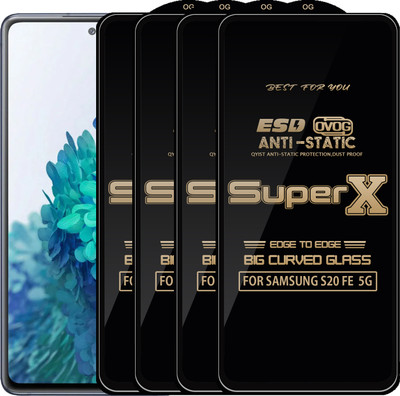Qyist Edge To Edge Tempered Glass for SAMSUNG S20 FE 5G(Pack of 4)