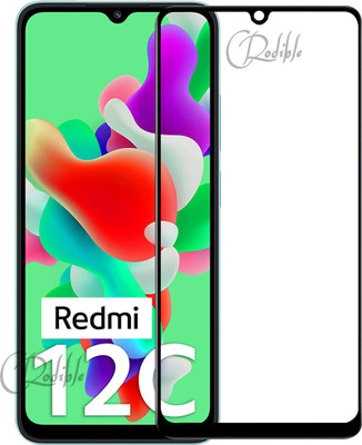 CRodible Edge To Edge Tempered Glass for Redmi 12C(Pack of 1)