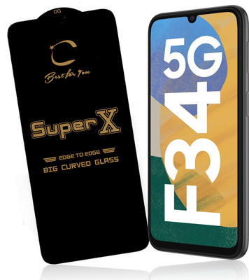 REDDWARF Edge To Edge Tempered Glass for Samsung Galaxy F34 5G(Pack of 1)