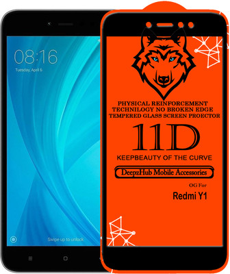 CRodible Edge To Edge Tempered Glass for Mi Redmi Y1(Pack of 1)