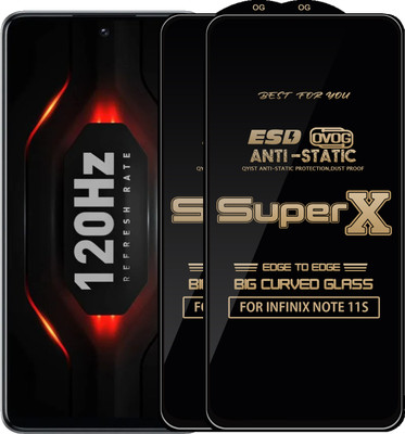 Qyist Edge To Edge Tempered Glass for INFINIX NOTE 11S(Pack of 2)