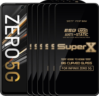 Qyist Edge To Edge Tempered Glass for INFINIX ZERO 5G(Pack of 6)