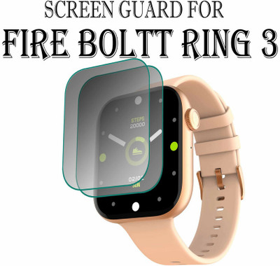 hirdesh Edge To Edge Screen Guard for Fire-Boltt Ring 3 1.8 INCH(Pack of 2)