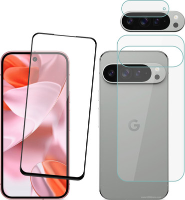 Ten To 11 Front & Back Camera Lens Glass Protector for Google Pixel 9 Pro, Front and Back Tempered Glass for Google Pixel 9 Pro(Pack of: 3)
