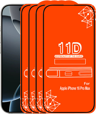 CRodible Edge To Edge Tempered Glass for iPhone 16 Pro Max(Pack of 4)