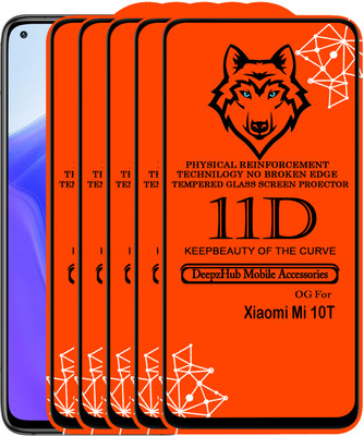 CRodible Edge To Edge Tempered Glass for Xiaomi Mi 10T(Pack of 5)