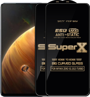 Qyist Edge To Edge Tempered Glass for INFINIX ZERO 5G 2023 TURBO(Pack of 2)