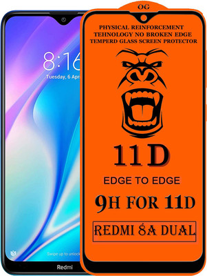 Xester Edge To Edge Tempered Glass for RedmI 8A dual(Pack of 1)