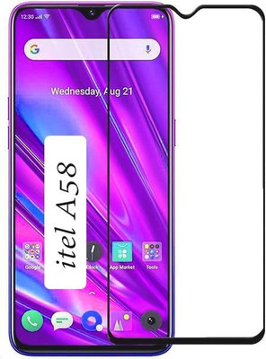 My Swag Edge To Edge Tempered Glass for Itel A58(Pack of 1)