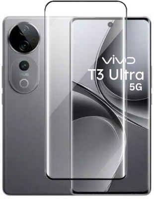 MobieGenie Edge To Edge Tempered Glass for Vivo T3 Ultra 5G(Pack of 1)