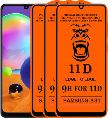 Xester Edge To Edge Tempered Glass for Samsung Galaxy A31(Pack of 3)
