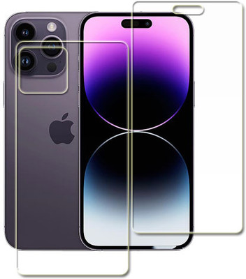 SOMTONE Front and Back Tempered Glass for Apple iPhone 14 Pro(Pack of 1)