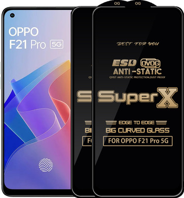 Qyist Edge To Edge Tempered Glass for OPPO F21 Pro 5G(Pack of 2)