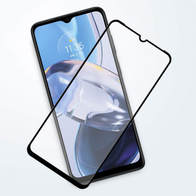 SPBR Edge To Edge Tempered Glass for Motorola Moto G22i(Pack of 1)