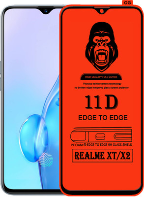 Laxdom Edge To Edge Tempered Glass for Realme XT(Pack of 1)