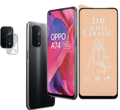 REDDWARF Edge To Edge Tempered Glass for OPPO A74 5G(Pack of 1)