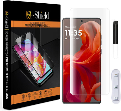 MS-Shield Edge To Edge Tempered Glass for Motorola G85 5G, Borderless UV Glass Protection(Pack of 1)