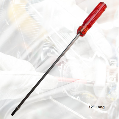 4MECH Hardened Material Chrome Vanadium 2-in-1 (300mm x 6mm) 12Inch Standard Screwdriver(Pack of 1)