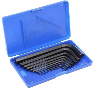 Mcare 9pcs Hex Allen Key Set, Rust resistant Used for bike, car & machines. 9 pcs Combination Screwdriver Set(Pack of 1)